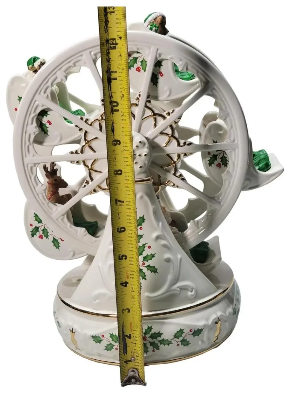 Lenox Holiday Ferris Wheel Musical Centerpiece 12" Tested Working - Picture 14 of 16